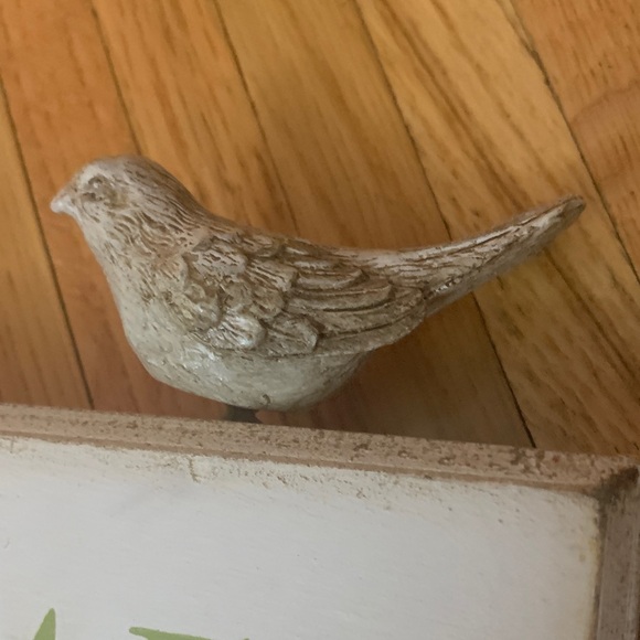 8.5” x 3.5” x 1” Decorative Home Sign with Bird Accent - Picture 6 of 6